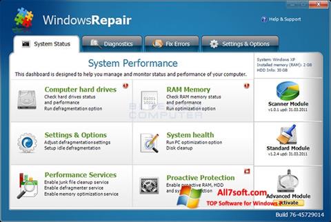 Skærmbillede Windows Repair Windows 7