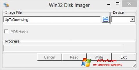 Skærmbillede Win32 Disk Imager Windows 7