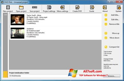 Skærmbillede DVD Flick Windows 7
