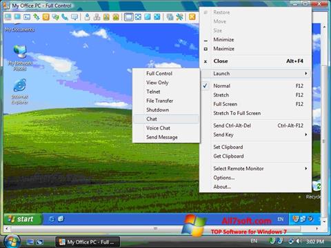 Skærmbillede Radmin Windows 7