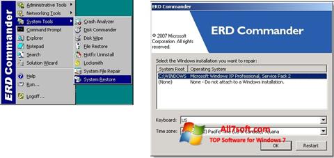 Skærmbillede ERD Commander Windows 7