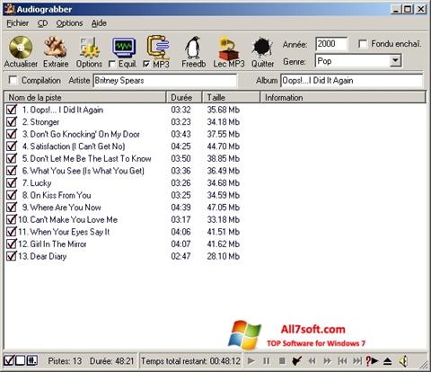 Skærmbillede Audiograbber Windows 7