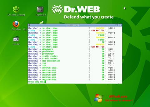 Skærmbillede Dr.Web LiveCD Windows 7