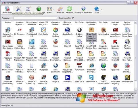 Skærmbillede Revo Uninstaller Windows 7
