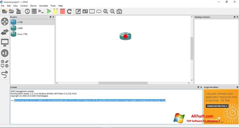 Skærmbillede GNS3 Windows 7