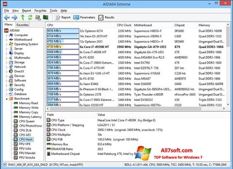 Skærmbillede AIDA32 Windows 7