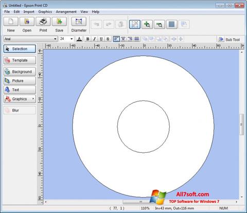 Skærmbillede EPSON Print CD Windows 7