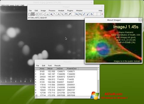 Skærmbillede ImageJ Windows 7