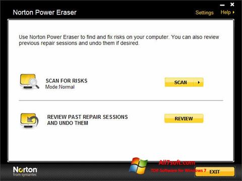 Skærmbillede Norton Power Eraser Windows 7