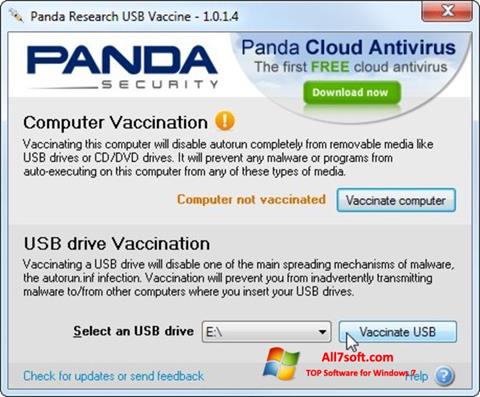 Skærmbillede Panda USB Vaccine Windows 7