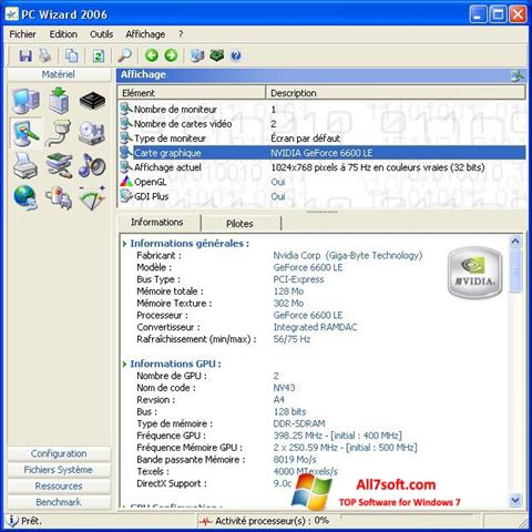 Skærmbillede PC Wizard Windows 7