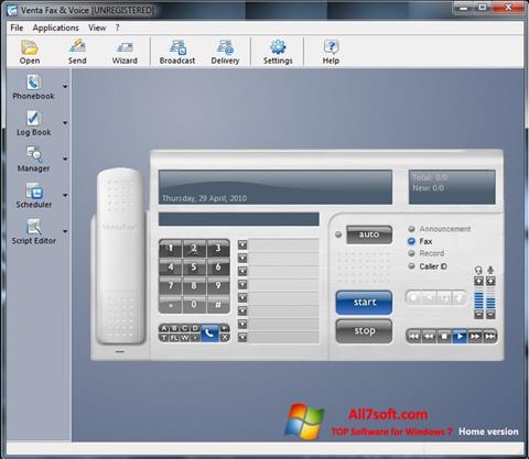 Skærmbillede VentaFax Windows 7