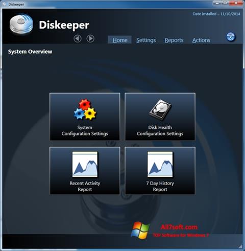 Skærmbillede Diskeeper Windows 7