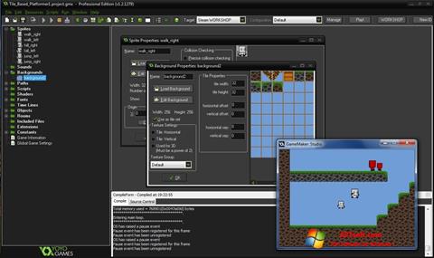 Skærmbillede GameMaker: Studio Windows 7