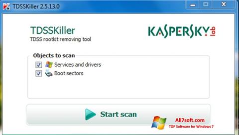 Skærmbillede Kaspersky TDSSKiller Windows 7