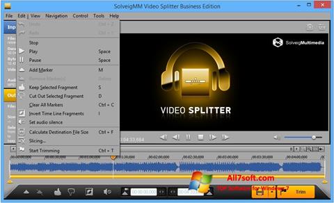 Skærmbillede SolveigMM Video Splitter Windows 7