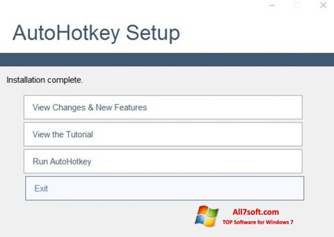 Skærmbillede AutoHotkey Windows 7