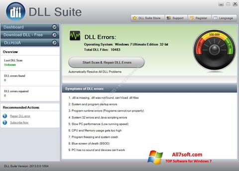 Skærmbillede DLL Suite Windows 7