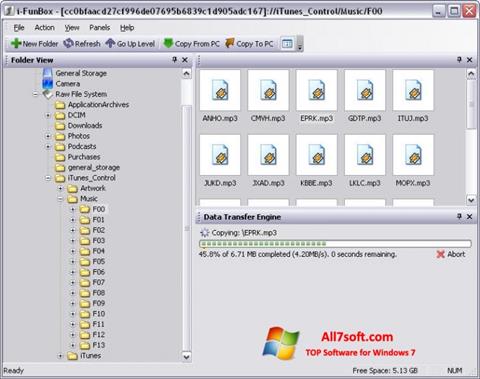 Skærmbillede iFunBox Windows 7