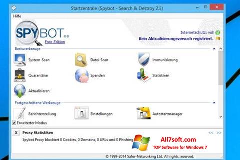 Skærmbillede SpyBot Windows 7