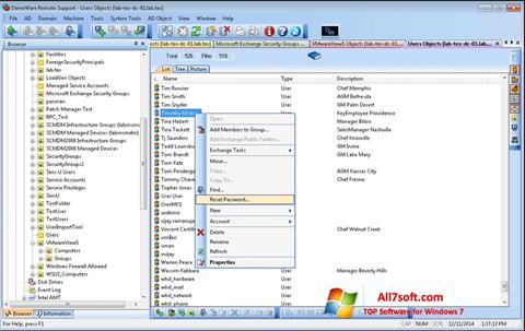 Skærmbillede Remote Administration Tool Windows 7