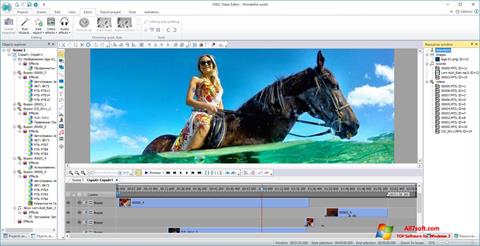 Skærmbillede VSDC Free Video Editor Windows 7